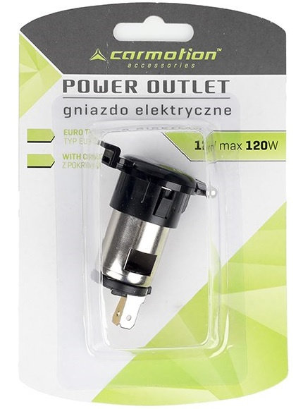 Priza Incorporata Euro 12V Cu Capac Carmotion 58140