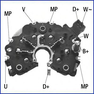 Punte diode VW PASSAT Variant (3A5, 35I) (1988 - 1997) HITACHI 139454 piesa NOUA