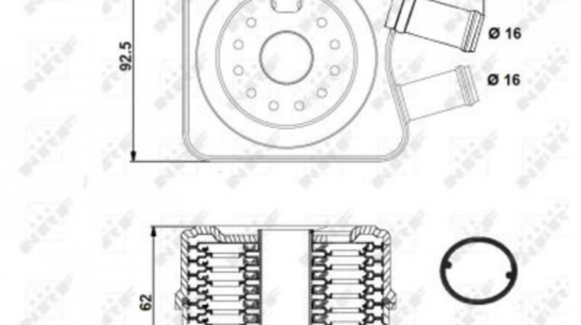 Racitor ulei Audi AUDI A4 Cabriolet (8H7, B6, 8HE, B7) 2002-2009 #3 028117021B