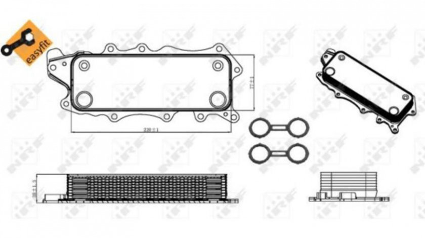 Racitor ulei Mercedes C-CLASS (W203) 2000-2007 #3 6421800165