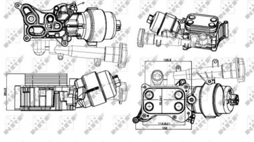 Racitor ulei Opel ASTRA J 2009-2016 #2 55183548