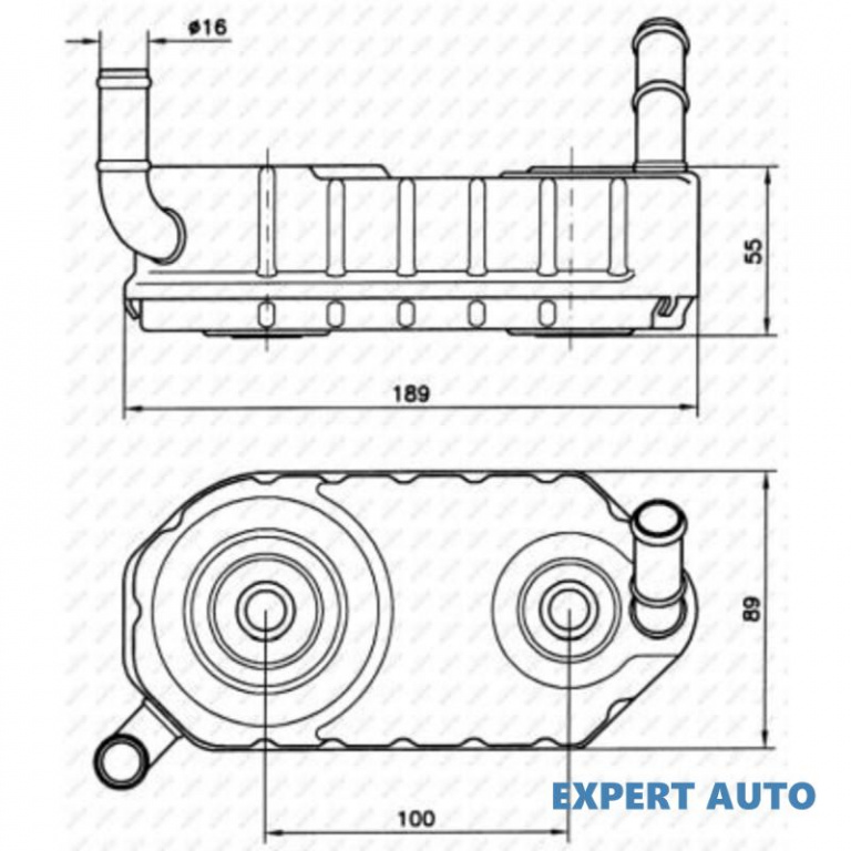 Racitor ulei Volkswagen VW NEW BEETLE (9C1, 1C1) 1998-2010 #2 096409061