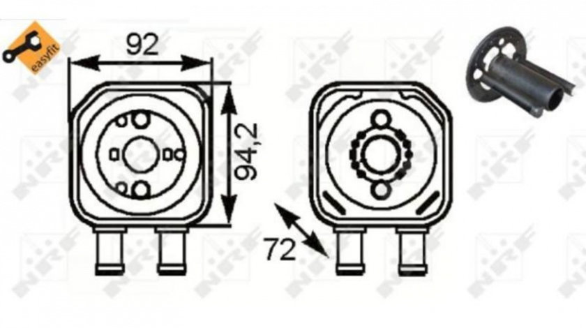 Racitor ulei Volkswagen VW PASSAT Variant (3B6) 2000-2005 #3 028117021E