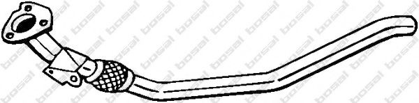 Racord evacuare AUDI A4 (8EC, B7) (2004 - 2008) BOSAL 800-053 piesa NOUA