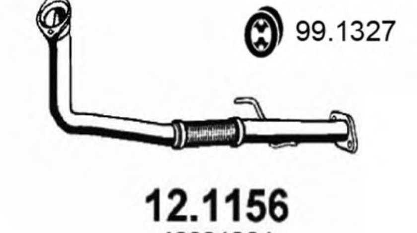 Racord evacuare FIAT DOBLO Microbus (223, 119) (2001 - 2016) ASSO 12.1156 piesa NOUA