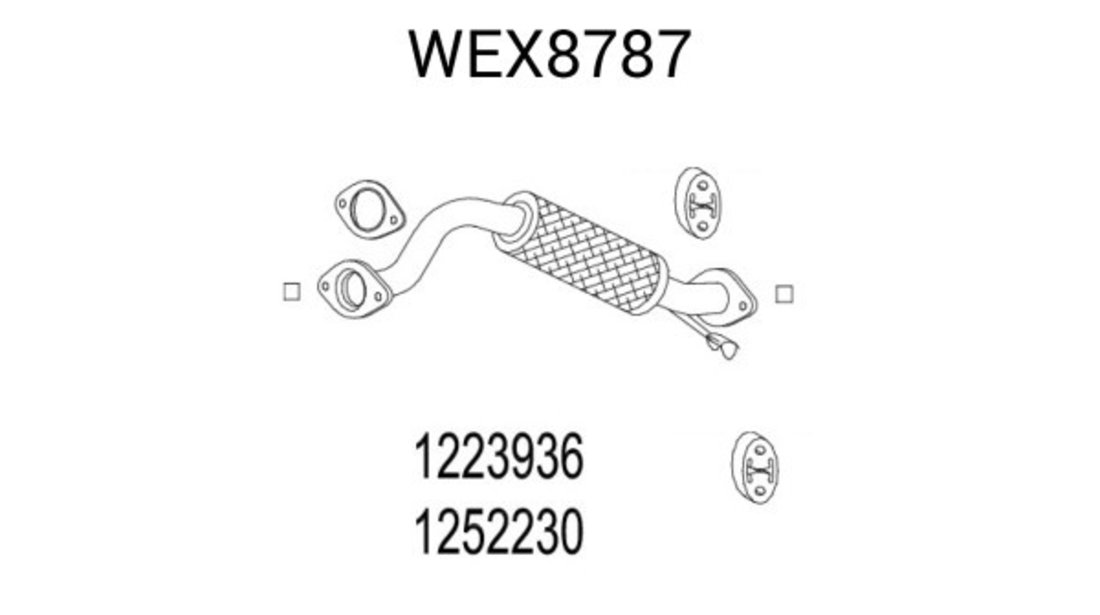 Racord evacuare FORD C-MAX (DM2) (2007 - 2016) QWP WEX8787 piesa NOUA