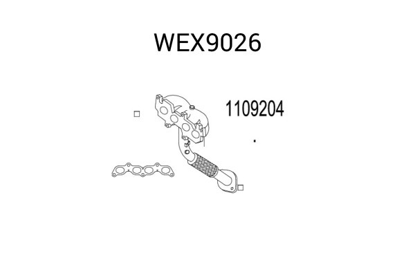 Racord evacuare FORD FOCUS (DAW, DBW) (1998 - 2007) QWP WEX9026 piesa NOUA