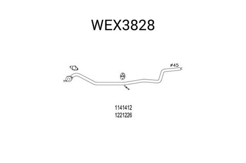 Racord evacuare FORD FUSION (JU) (2002 - 2012) QWP WEX3828 piesa NOUA