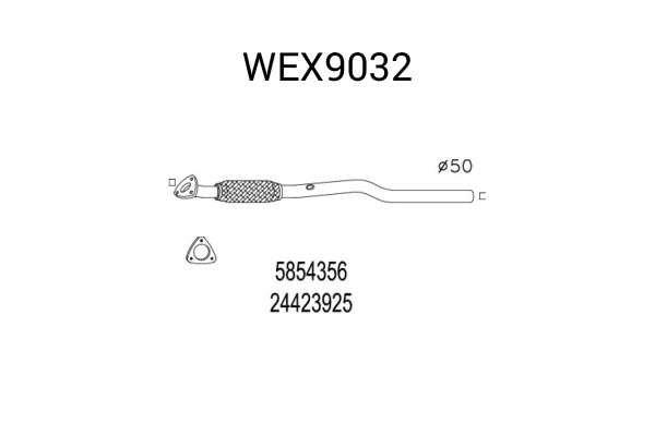 Racord evacuare OPEL ASTRA G Combi (F35) (1998 - 2009) QWP WEX9032 piesa NOUA