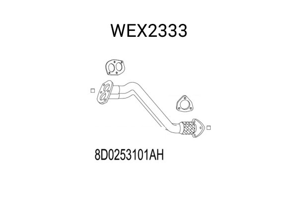 Racord evacuare VW PASSAT Variant (3B5) (1997 - 2001) QWP WEX2333 piesa NOUA