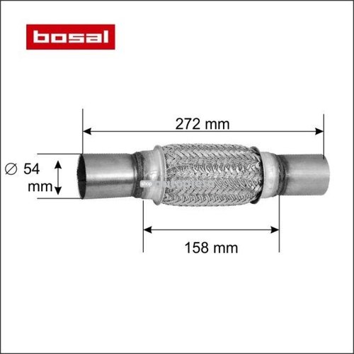 Racord flexibil toba esapament 54 x 272 mm BOSAL 265-627 piesa NOUA