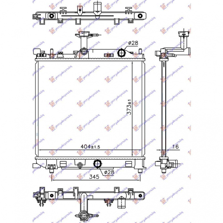 Radiator Ac/ 1 2 Benzina (500x430x12) - Suzuki Ignis 2016 , 9531081p00