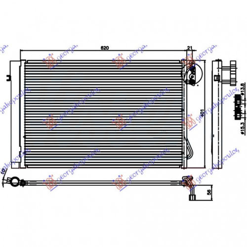 Radiator Ac/ 1 6-2 0-2 5 3 0 Petr(58 7x40) - Bmw X1 (E84)2009 2010 , 64536930038