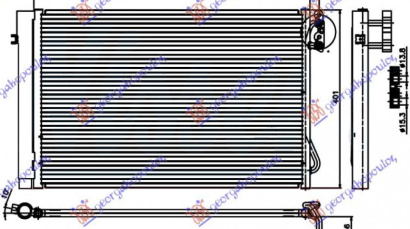 Radiator Ac/ 1 6-2 0-2 5 3 0 Petr(58 7x40) - Bmw Series 1 (E81/87) 3/5d 2004 , 64536930038