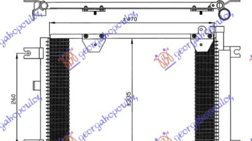 Radiator Ac/ 1 6-2 0-2 5cc (47 5x33x1 8) - Suzuki Grand Vitara 1999 , 95310-65d11