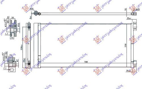 Radiator Ac/ 1 6 Cdti (78 8x35 6x1 6) - Opel Vivaro 2014 , 4422251