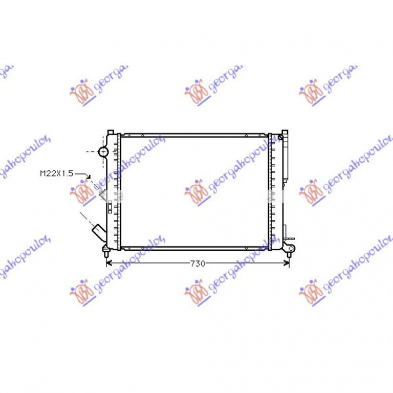 Radiator Ac/ 1 6i-16v-1 5dci(57 5x35 5x12) - Renault Kangoo 2013 , 8200455795