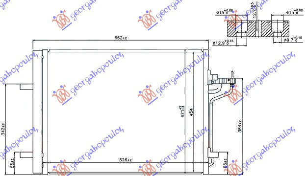 Radiator Ac/ 1 6i-16v-2 0st-2 0tdci(58 5x44 - Ford Focus 2011 , 1693590