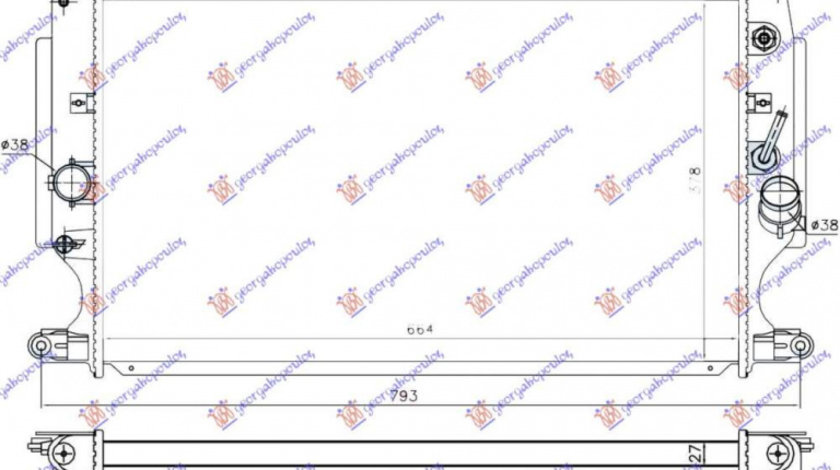 Radiator Ac/ 1 8-2 016v St/Gt (56x33x1 6) - Toyota Celica (At200) 1995 , 88450-20470