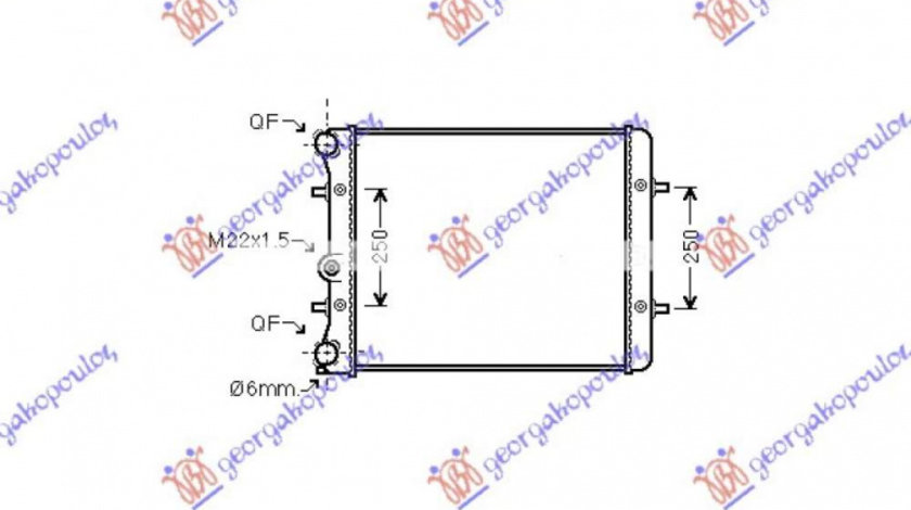 Radiator Ac/ -1 9 Tdi (54x36) - Skoda Octavia 4 1997 , 1j0820413a