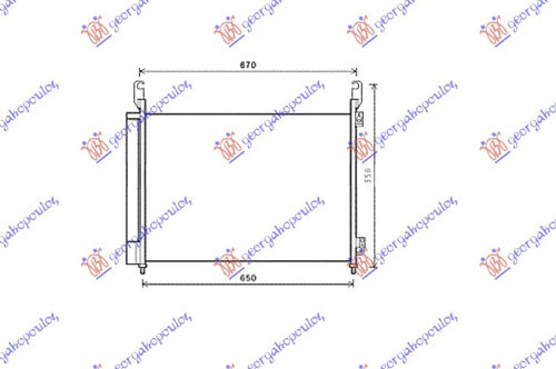 Radiator Ac/ 2 0dci-2 5i -16v (63x45 2x16) - Renault Koleos 2008 , 92100-5115r