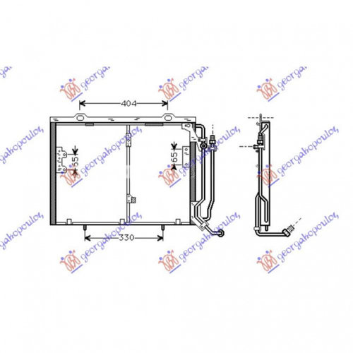 Radiator Ac/ 2 3-2 4i16/18v-2 5tdi 54 5x41 - Mercedes Clk (W208) 1997 , 2028300770