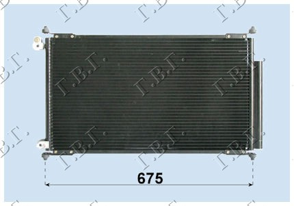 Radiator Ac/ (65 3x35 6x1 6) Sdn - Honda Accord 2003 , 80110-Sda-A01