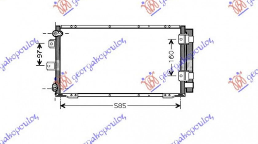 Radiator Ac/ (69x34) 93-96 (7 2/15 5) - Toyota Corolla (E 10) L/B (5d) 1992 , 88460-12460