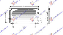 Radiator Ac/ (69x34) 93-96 (7 2/15 5) - Toyota Cor...