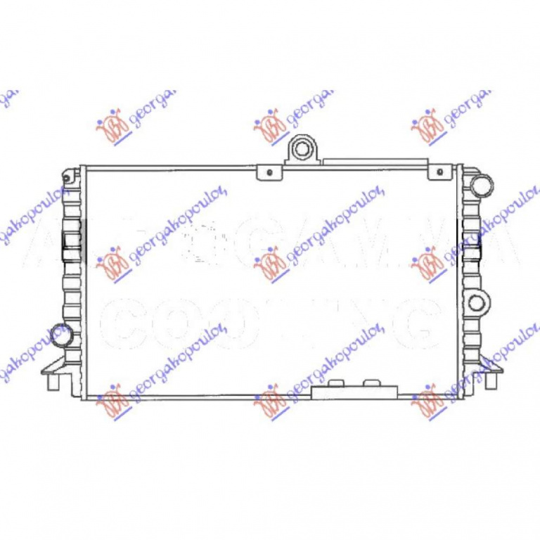 Radiator Ac/ 95- Ts(54 5x34 5) - Alfa Romeo 146 1994 , 60610662