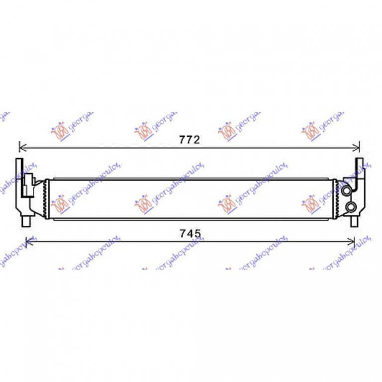 Radiator Ac/ Benzina - Diesel (580x350x16) () - Audi A1 2014 , 6c0816411b