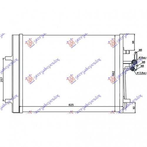 Radiator Ac/ Benzina-Diesel (59x47x1 6) - Ford S-Max 2007 , 1437112