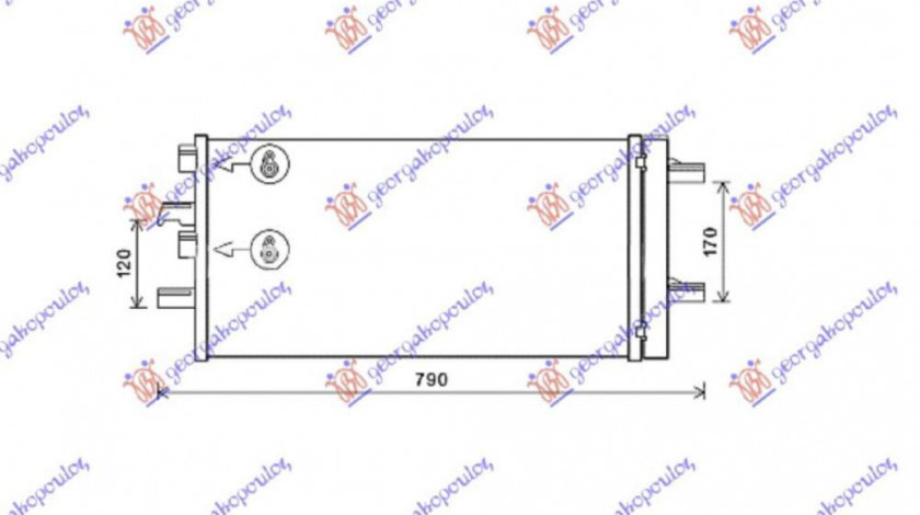 Radiator Ac/ Benzina-Diesel (610x290x12) - Mini Clubman (F54) 2015 , 64509271204