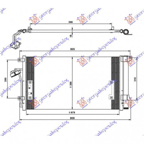 Radiator Ac/ Benzina - Diesel (690x390x16) - Audi Q7 2006