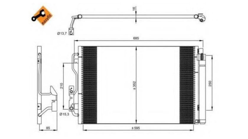 Radiator ac BMW BMW 1 (F21) 2011-2016 #3 052022N