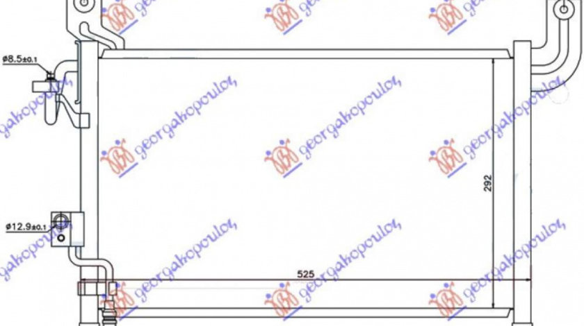 Radiator Ac/ Diesel (52 7x33 9x17) - Mazda P/U 2/4usi 1999 , 3636303