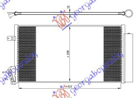 Radiator Ac/ Diesel (63x30) - Fiat Doblo 2009 , 51838048