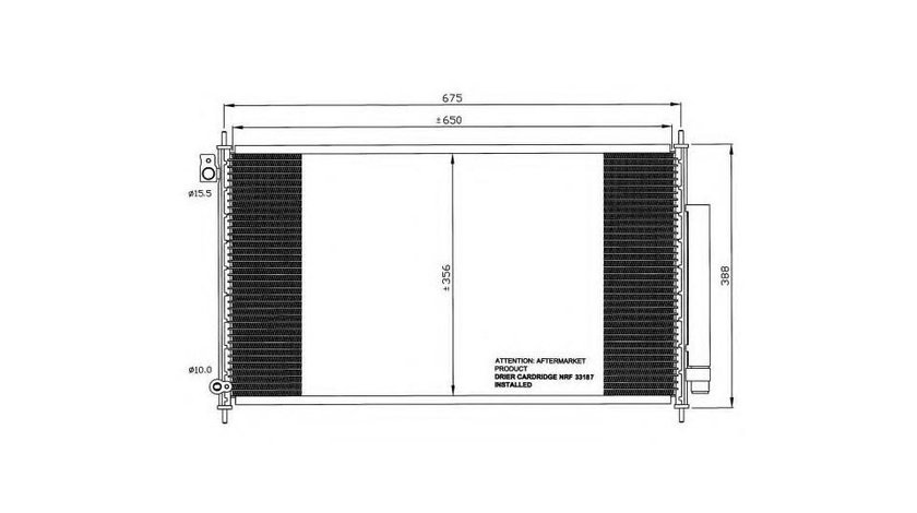 Radiator ac Honda ACCORD VII (CL) 2003-2016 #3 120HO11005