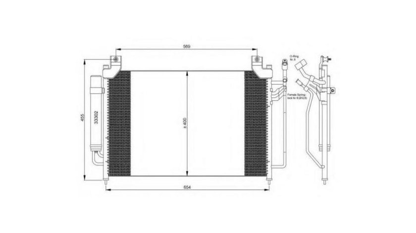 Radiator ac Mazda CX-7 (ER) 2006-2016 #3 08253019