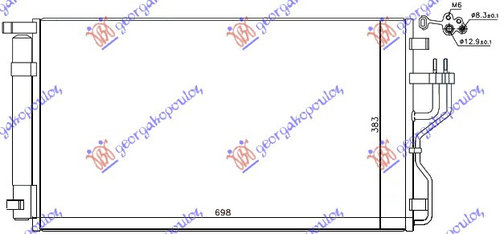 Radiator Ac/ Models Benzina (655x378x16) (Czech) - Hyundai Ix35/Tucson 2010 , 976062y500