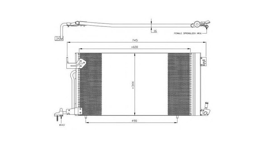 Radiator ac Peugeot 306 Break (7E, N3, N5) 1994-2002 #2 35303