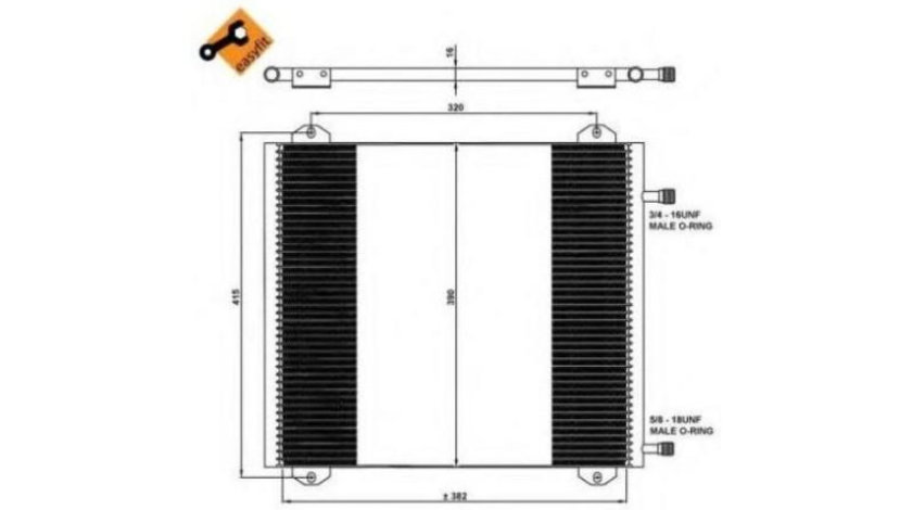 Radiator ac Renault TWINGO I (C06_) 1993-2016 #2 08092045