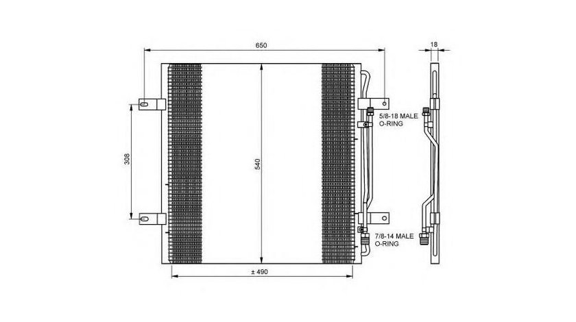 Radiator aer conditionat Mercedes ATEGO 1998-2004 #3 135500N