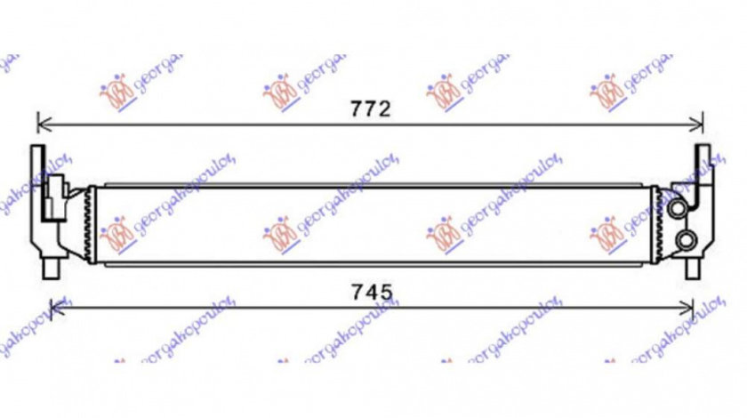 Radiator Apa 1 2-1 4 Benzina(646x86x56) - Vw Cross Polo 2009 , 6r0145805h