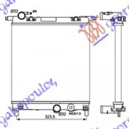 Radiator Apa 2 0 Tdi Diesel (630x440x26) - Skoda Yeti 2009 , 5k0121251s