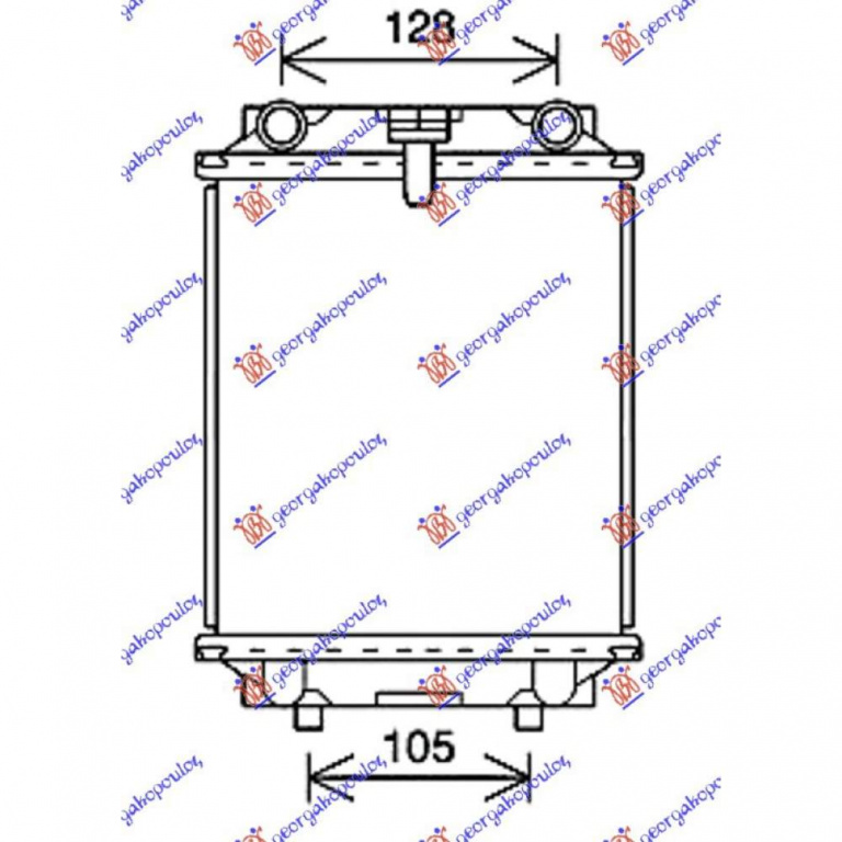 Radiator Apa 2 0 Tfsi Benzina (215x190x26) - Audi A1 2014 , 5q0121253h