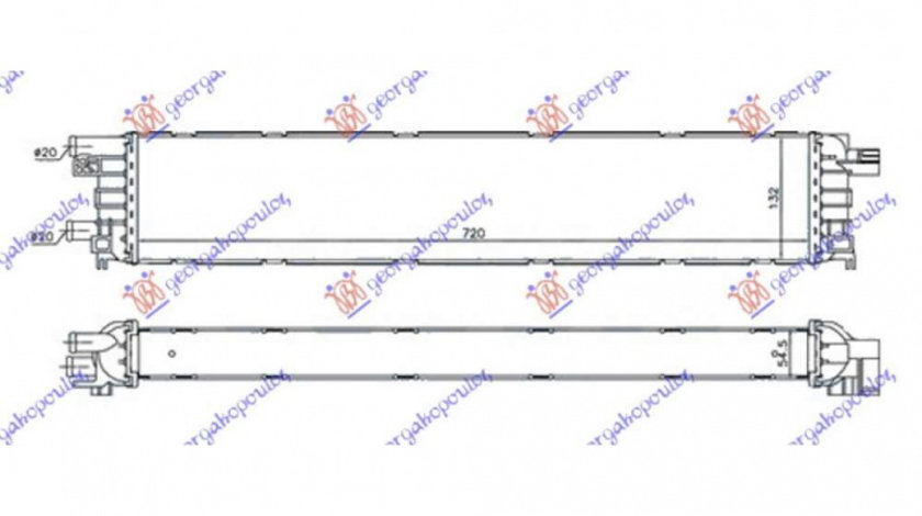 Radiator Apa 3 0/4 0 Tfsi/S6 Benzina 2 0 Tdi Diesel (720x132x55) - Audi A6 2014 , 4g0145804