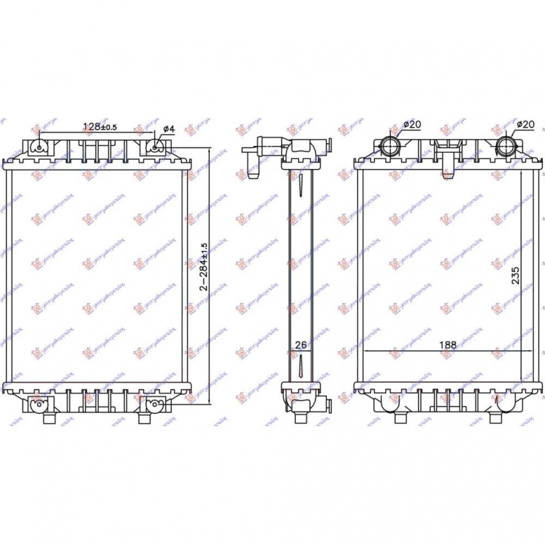 Radiator Apa 3 0 Tfsi/S5 Benzina 2 0 Tdi Diesel (720x132x55) - Audi A5 2007 , 4g0145804