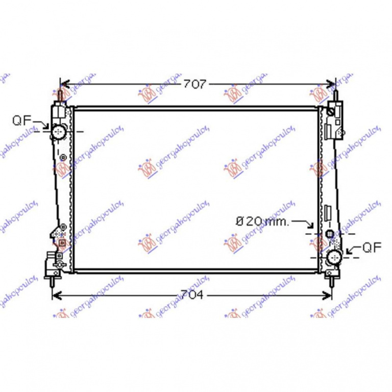 Radiator Apa - Alfa Romeo 155 1992 , 71735364