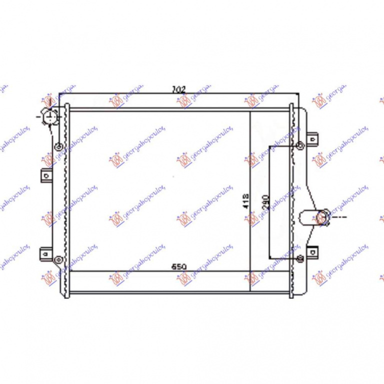 Radiator Apa - Audi A3 2003 , 1k0121251n